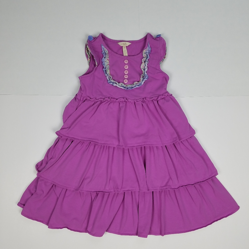Matilda Jane purple ruffle swinging away dress 10 - Picture 1 of 6